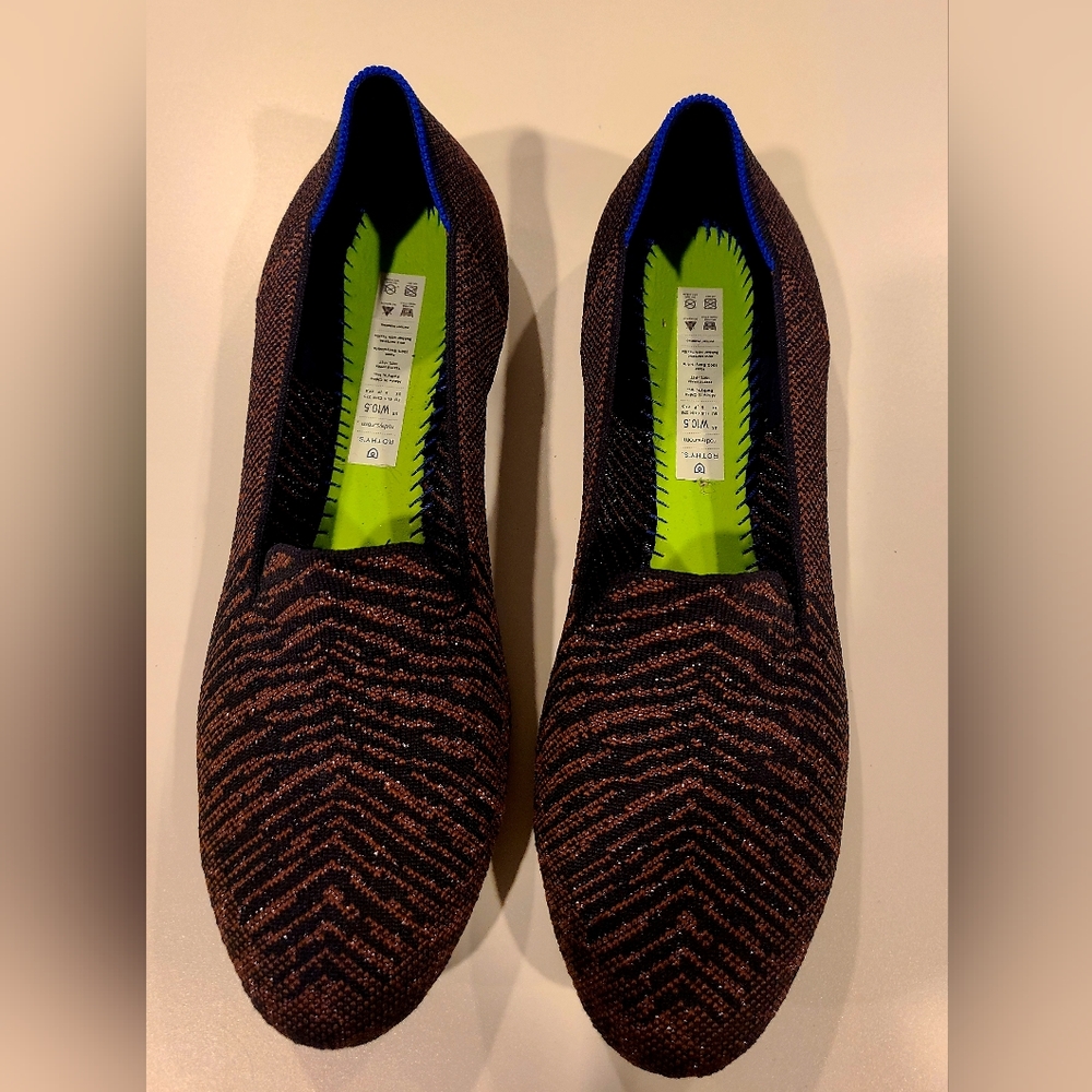 EUC Rothy's Twilight Metallic Loafer 10.5